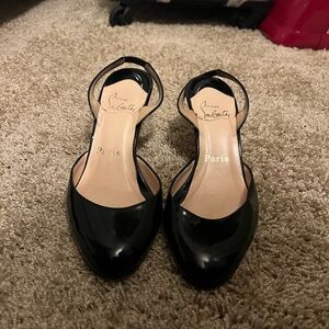 Christian Louboutin Black Patent Leather Women's Shoes